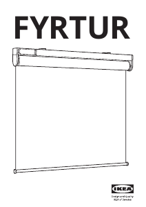 Bruksanvisning IKEA FYRTUR Rullgardin