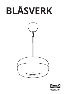 Bruksanvisning IKEA BLASVERK (ceiling) Lampe