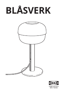 Manual IKEA BLASVERK Lampă