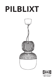 Bruksanvisning IKEA PILBLIXT (ceiling) Lampa