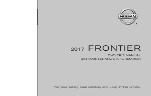 Handleiding Nissan Frontier (2017)