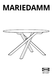 Manual IKEA MARIEDAMM Dining Table