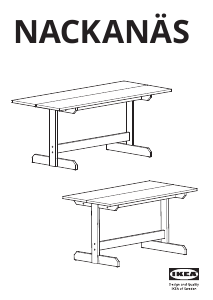 Vadovas IKEA NACKANAS Valgomojo stalas