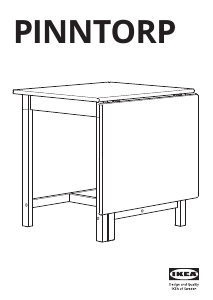 Manuale IKEA PINNTORP (124x75) Tavolo da pranzo