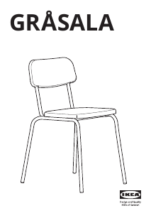 मैनुअल IKEA GRASALA कुर्सी