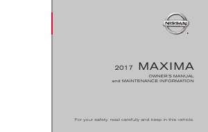 Handleiding Nissan Maxima (2017)