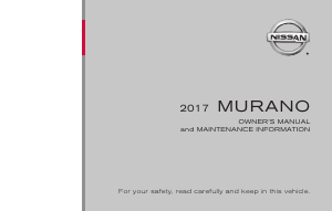 Handleiding Nissan Murano (2017)