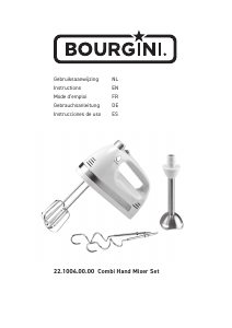 Manual Bourgini 22.1004.00.00 Hand Mixer