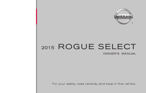 Handleiding Nissan Rogue Select (2015)