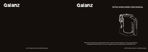 Manual Galanz GLHM5WER015 Hand Mixer