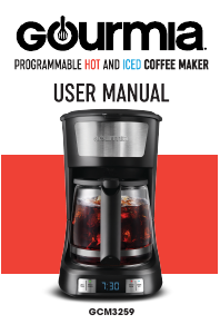 Manual Gourmia GCM3259BL Coffee Machine