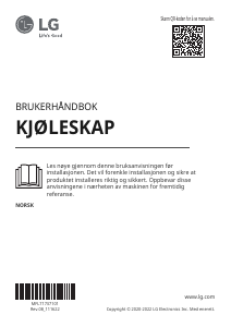 Bruksanvisning LG GLT71SWCSZ Kjøleskap