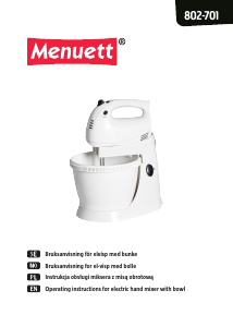 Manual Menuett 802-701 Hand Mixer