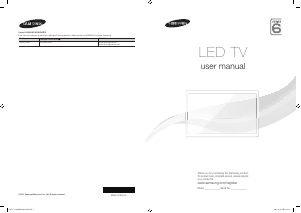 Manual Samsung UA50F5000AJ LED Television
