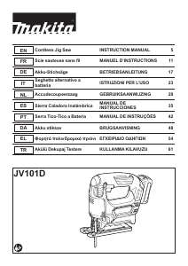 Manual Makita JV101D Jigsaw