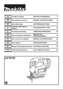 Mode d’emploi Makita JV101D Scie sauteuse