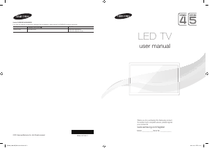 说明书 三星 UA46F5000AJ LED电视