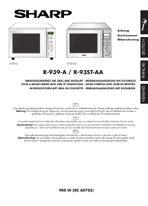 Handleiding Sharp R-939-A Magnetron