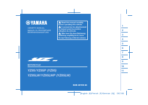 Bedienungsanleitung Yamaha YZ85 (2023) Motorrad