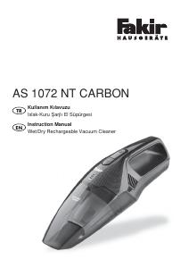 Kullanım kılavuzu Fakir AS 1072 NT Carbon Şarjlı El Süpürgesi
