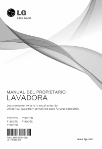 Manual de uso LG F1380TD Lavadora