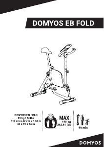 Εγχειρίδιο Domyos EB FOLD Ποδήλατος γυμναστικής