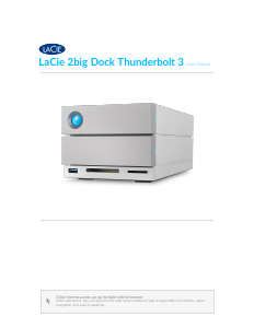 Handleiding LaCie 2big Dock Thunderbolt 3 Hard drive dock