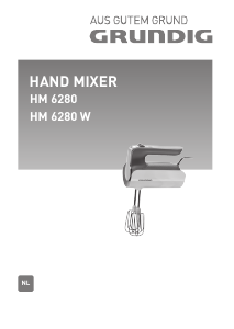 Handleiding Grundig HM 6280 Handmixer