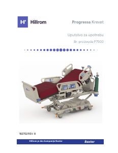 Priručnik Hillrom P7500 Bolnički krevet