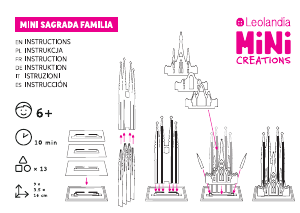 Manuale Leolandia M00012 Sagrada Familia Puzzle 3D
