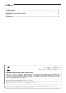 Manual Samsung AM036HNMPKH/EU Air Conditioner