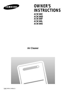 Manual Samsung ACW340F/XSH Air Purifier