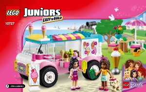 Manual Lego set 10727 Juniors Emmas ice cream truck