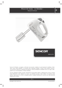 Manual Sencor SHM 5270 Mixer de mână