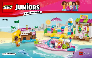 Brugsanvisning Lego set 10747 Juniors Andrea og Stephanies strandferie