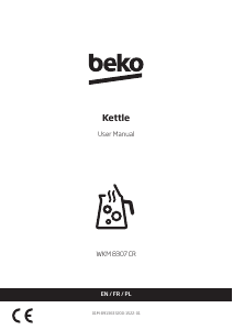 Manual BEKO WKM8307CR Kettle