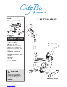 Handleiding City Bi WLIVEX99018.0 Hometrainer