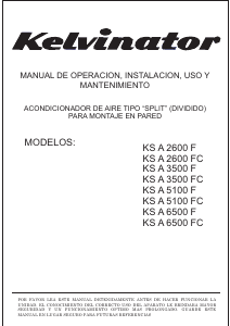 Manual de uso Kelvinator KSA6500F Aire acondicionado