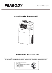 Manual de uso Peabody PEAP-12FC Aire acondicionado