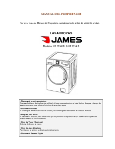 Manual de uso James LR 1014 BL Lavadora