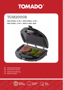Handleiding Tomado TGM2000B Contactgrill