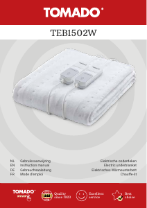 Bedienungsanleitung Tomado TEB1502W Elektrische heizdecke