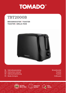 Manual Tomado TBT2000B Toaster