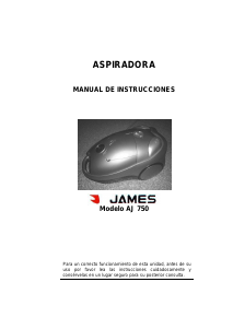 Manual de uso James AJ 750 Aspirador