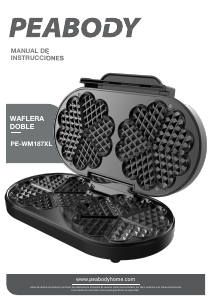 Manual de uso Peabody PE-WM187XL Gofrera