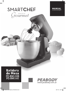Manual de uso Peabody PE-BM100R Batidora de pie