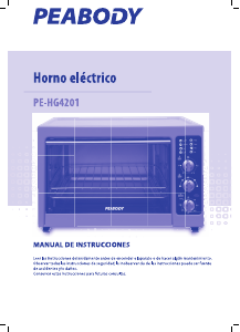 Manual de uso Peabody PE-HG4201 Horno