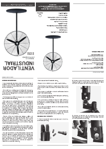Manual de uso Peabody PE-VI260 Ventilador