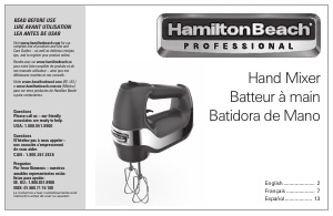 Handleiding Hamilton Beach 62658 Handmixer