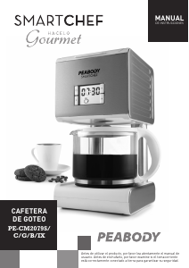 Manual de uso Peabody PE-CM2079S Máquina de café